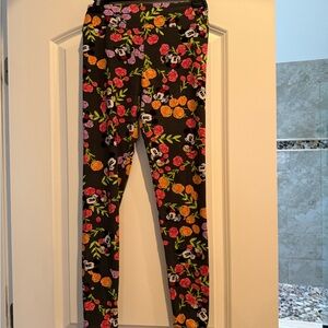 Floral Print Lularoe Disney Leggings